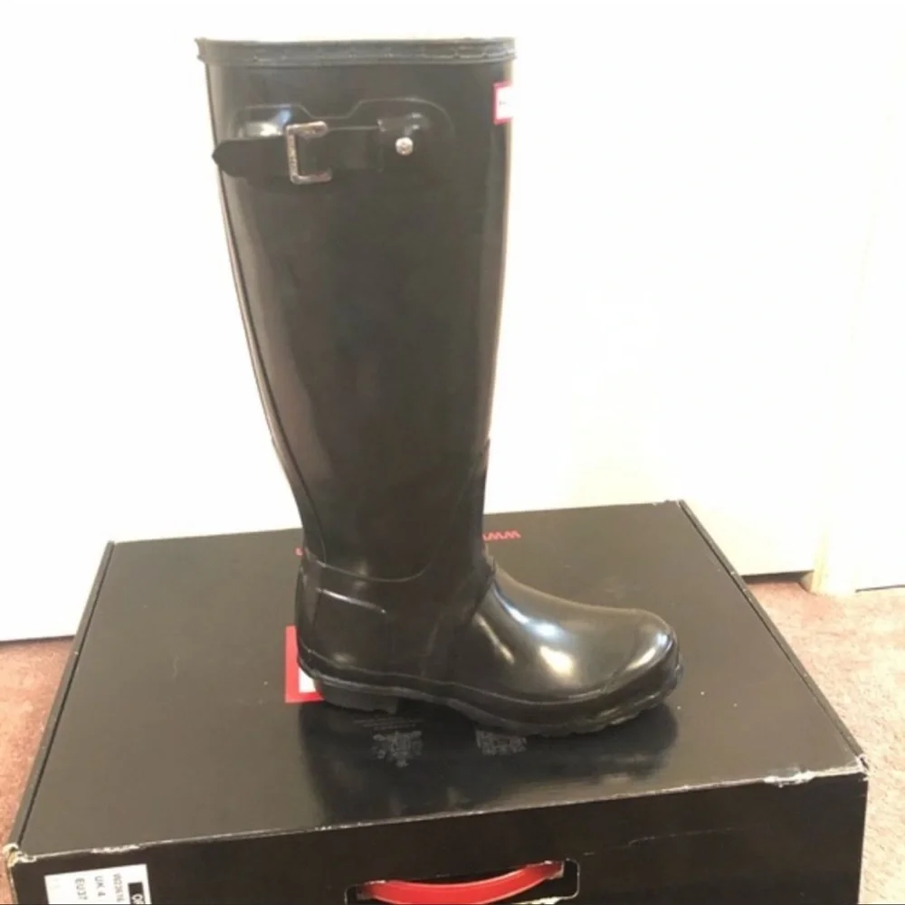 Hunter Original High Gloss Tall Boot & Socks